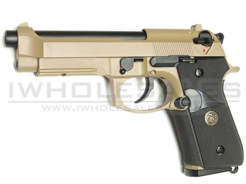 WE M9A1 Gas Blowback Pistol (Full Metal - Tan)