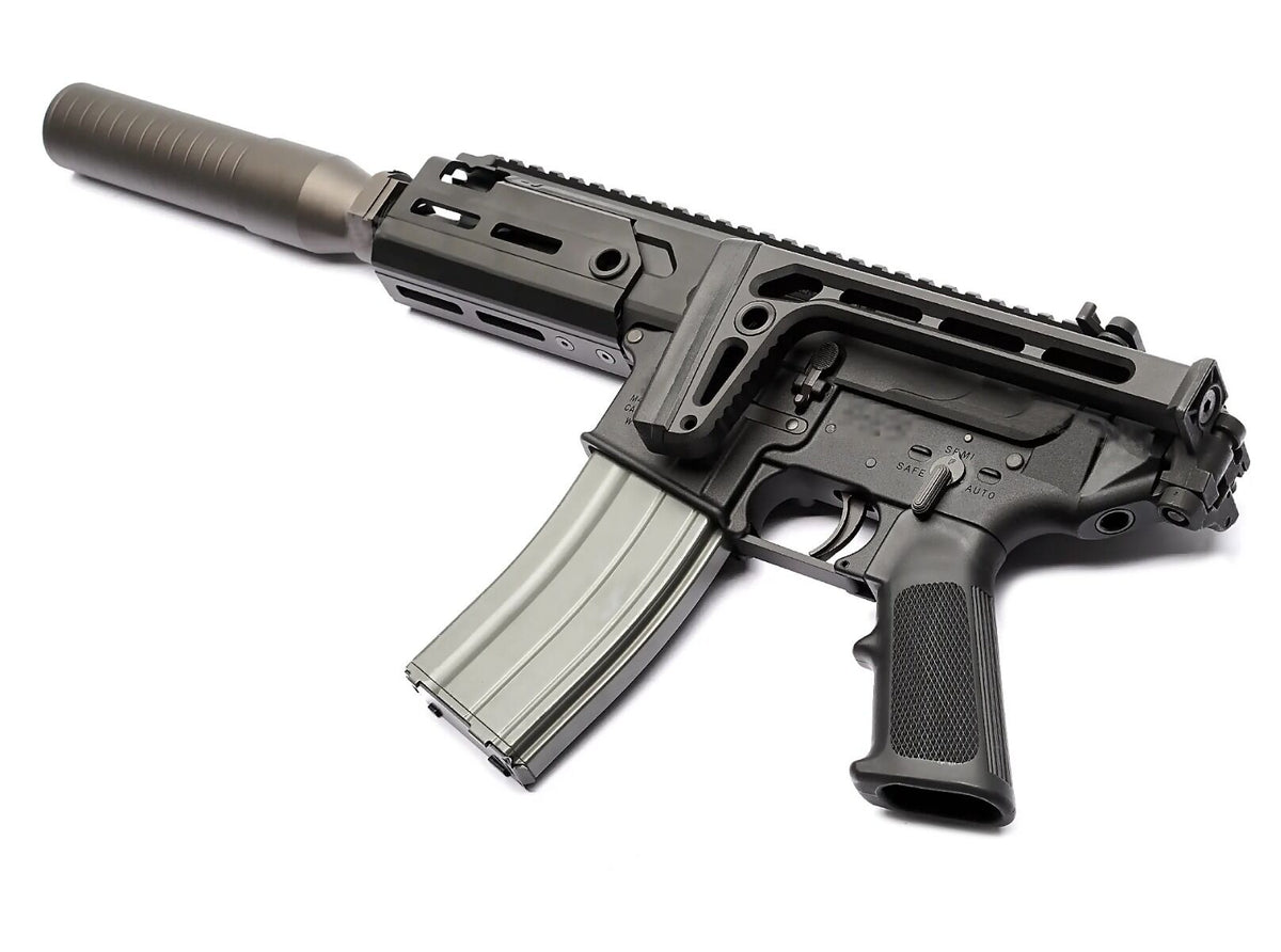 APFG MCX Rattler SOCOM PDW Style Gas Blowback Rifle (Black)