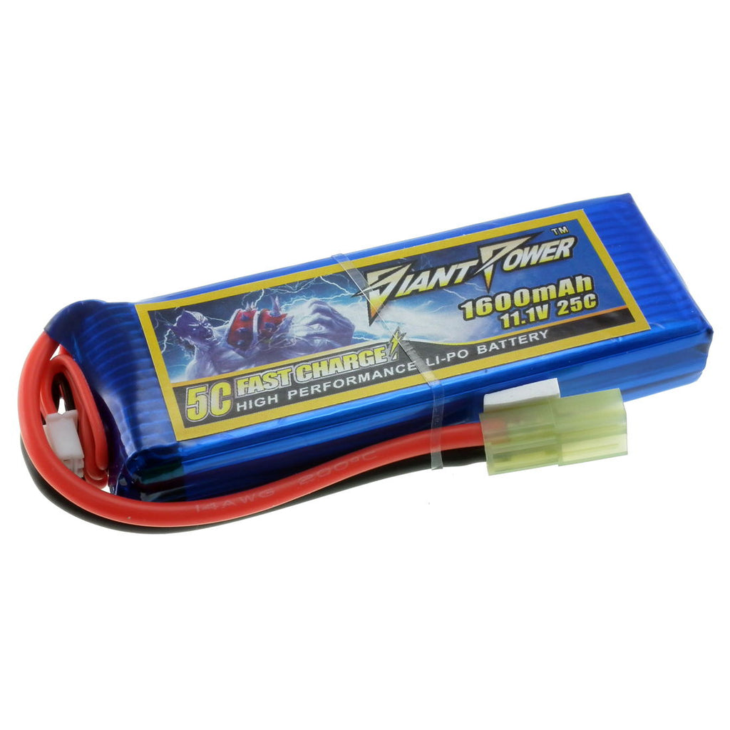 Giant Power 11.1V 1600mAh 25C / 50C LiPo Airsoft Battery