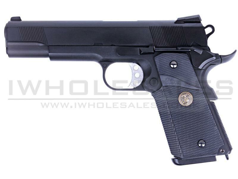 WE 1911 MEU Gas Blowback Pistol (Full Metal - Black)