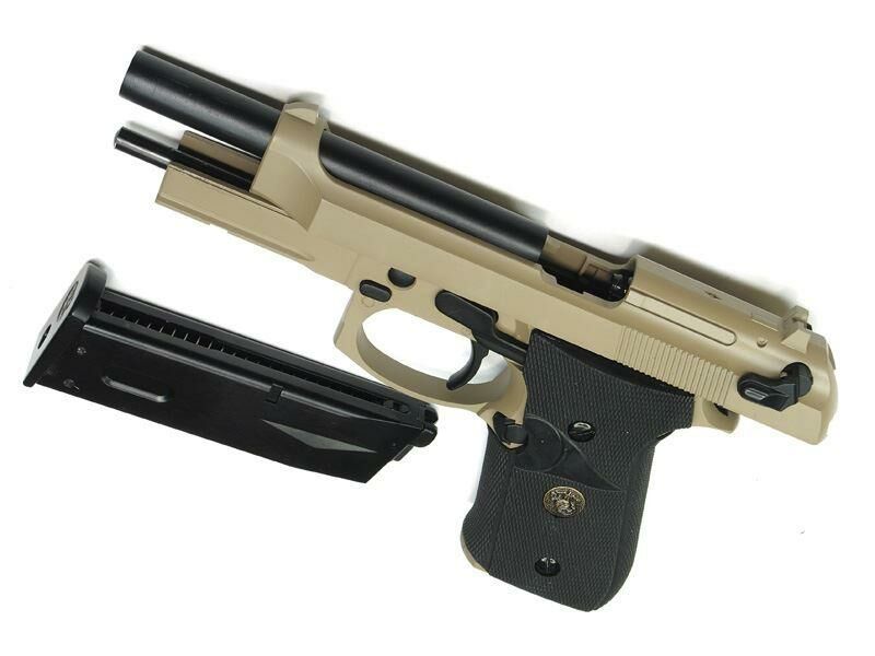 WE M9A1 Gas Blowback Pistol (Full Metal - Tan)