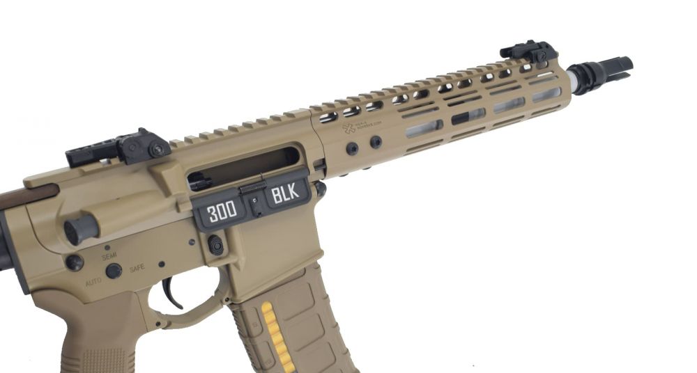 EMG Helios Noveske N4 MWS Gen 3 Gas Blowback M4 by Double Eagle (Tan – G101) (I)