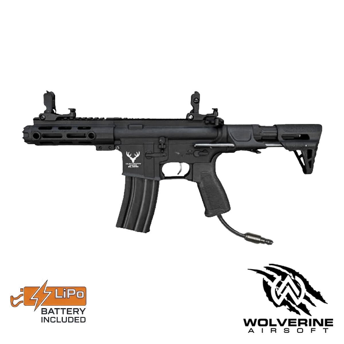 Huntsman Tactical M4 PDW RONIN M-Lok (Full Metal - HMT19) with Pre-Installed Wolverine INFERNO Gen 2 Engine, Spartan Board & FCU Battery