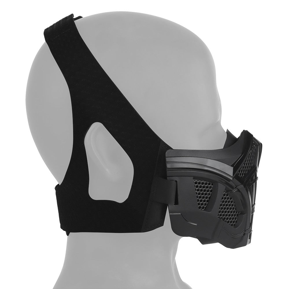 Nuprol Mesh Lower Face Shield V7 (Black) (N)