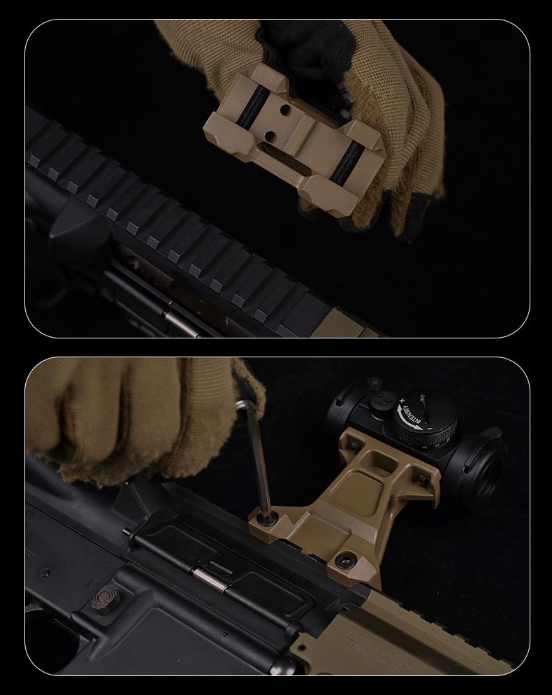 Big Foot Picatinny Riser Mount (A Style) (Tan) (I)