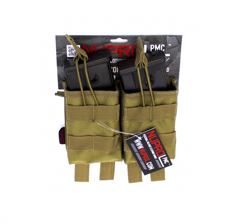 Nuprol NP PMC G36 Double Open Mag Pouch (Tan) (N)