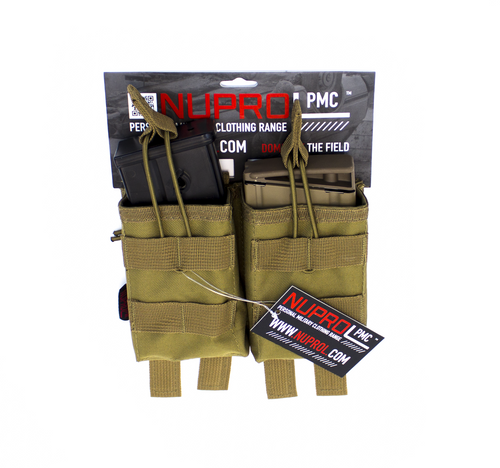 Nuprol NP PMC G36 Double Open Mag Pouch (Tan) (N)