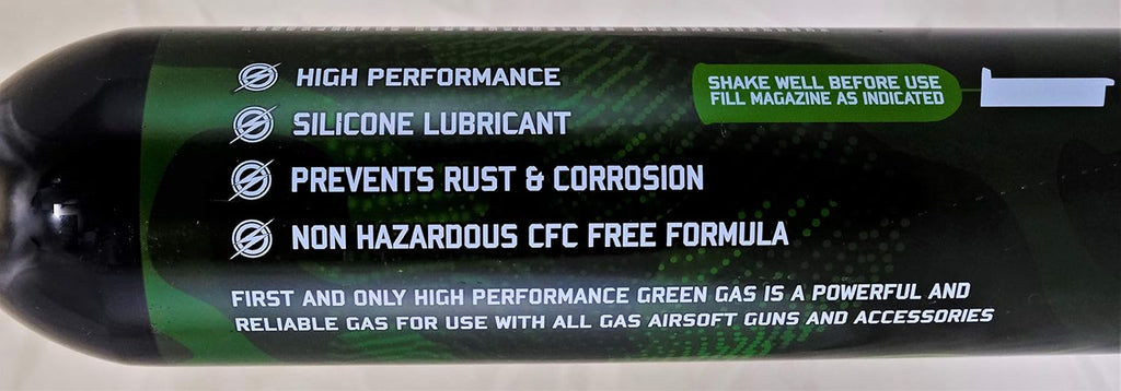 First and Only Green Gas – Airsoft Performance Gas