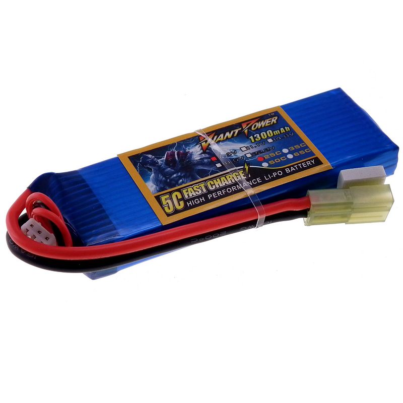 Giant Power – 7.4V 1300mAh 25C/50C LiPo Mini Battery