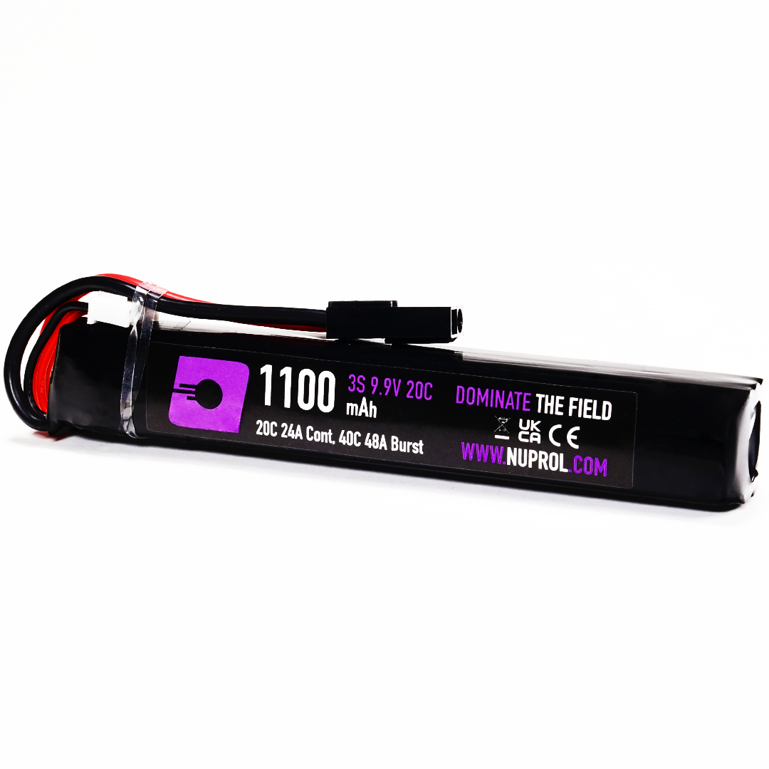 Nuprol LiFe Battery 1100mAh 9.9V 20C (Stick | Small Tamiya) (N)