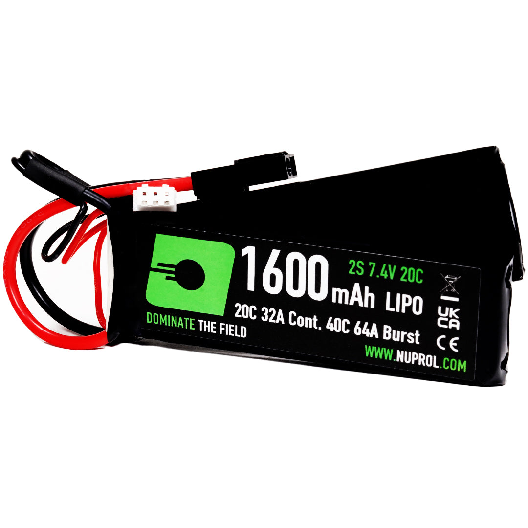 Nuprol LiPo Battery 1600mAh 7.4V 20C (DBL | Small Tamiya)