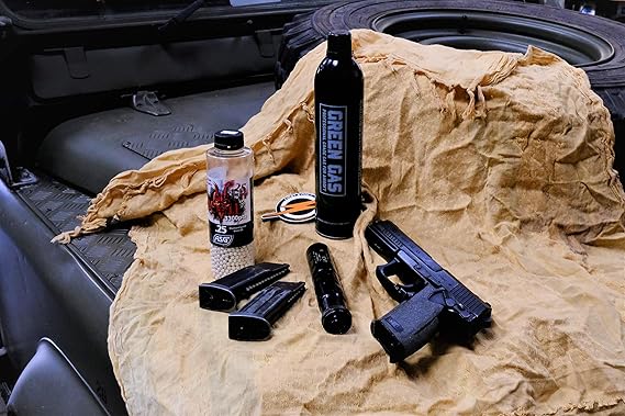 JDG Polymer80 Pistol Bundle (Black) – First and Only Green Gas – Airsoft Performance Gas