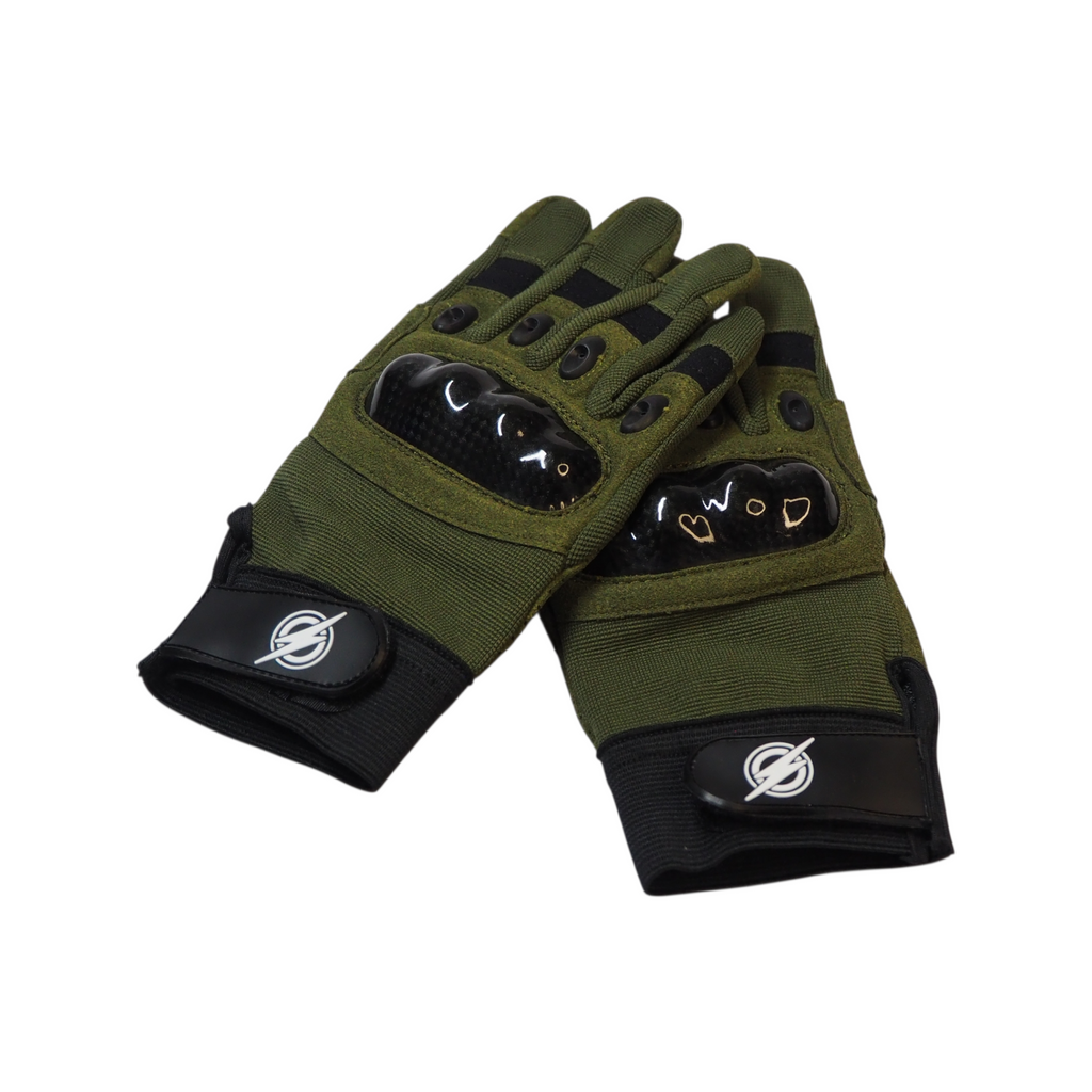 First and Only Airsoft TACTICAL knuckle armour Gloves – Green