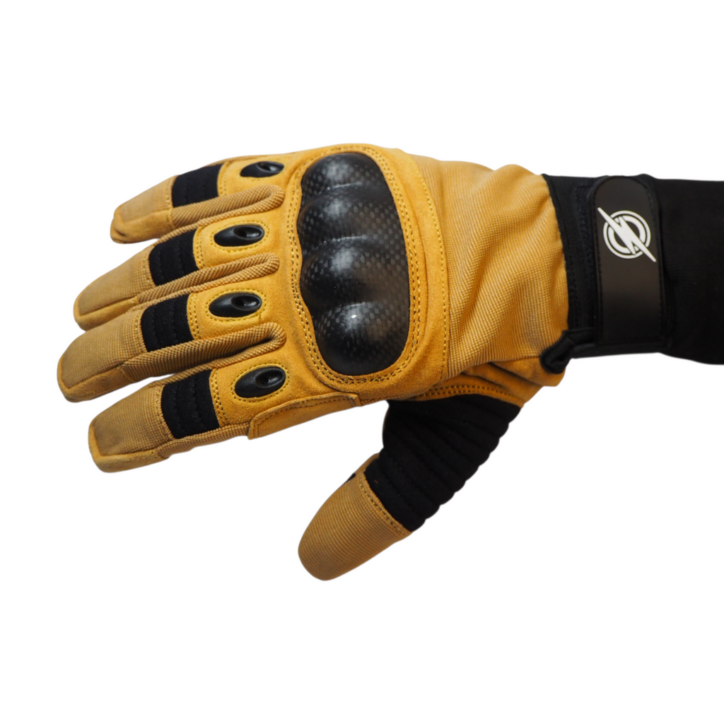 First and Only Airsoft TROOP knuckle armour Gloves – Tan