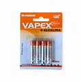 Vapex 1.5V Alkaline AAA Batteries – Pack of 4