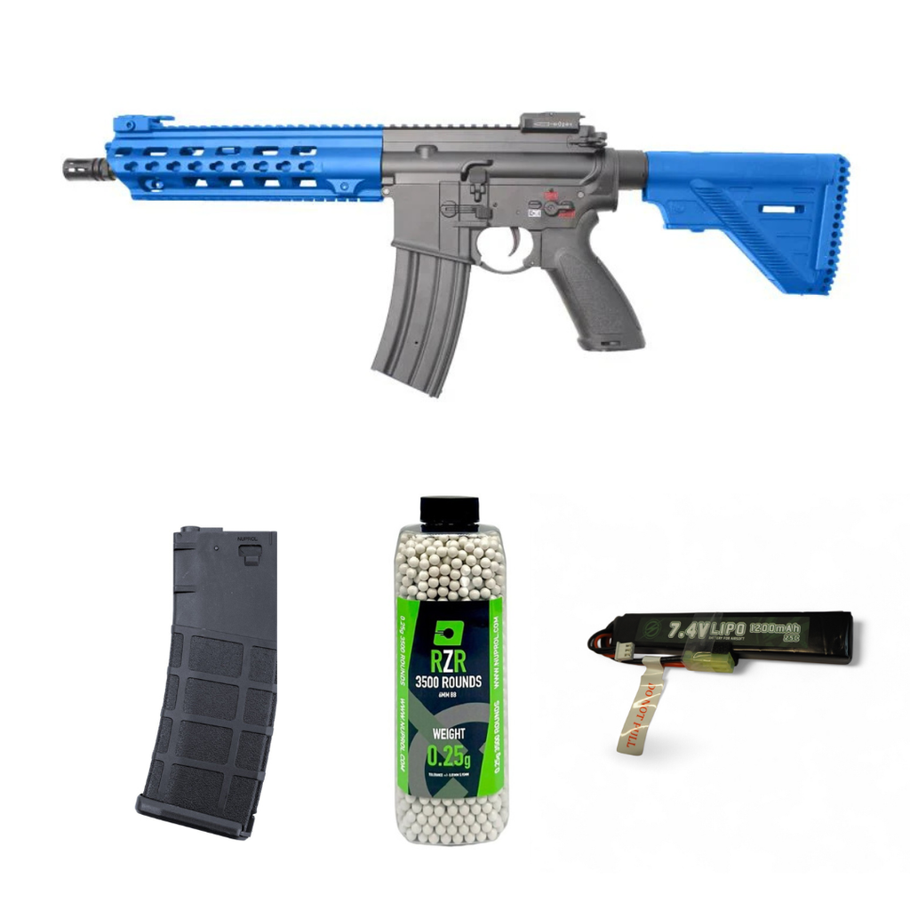 Double Bell M416 Keymod AEG Bundle (Short - Blue - 819)