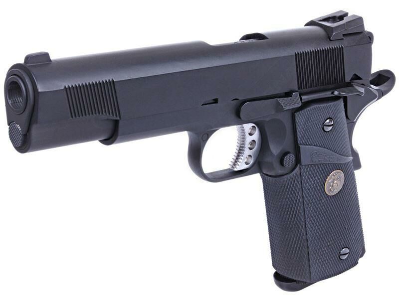 WE 1911 MEU Gas Blowback Pistol (Full Metal - Black)