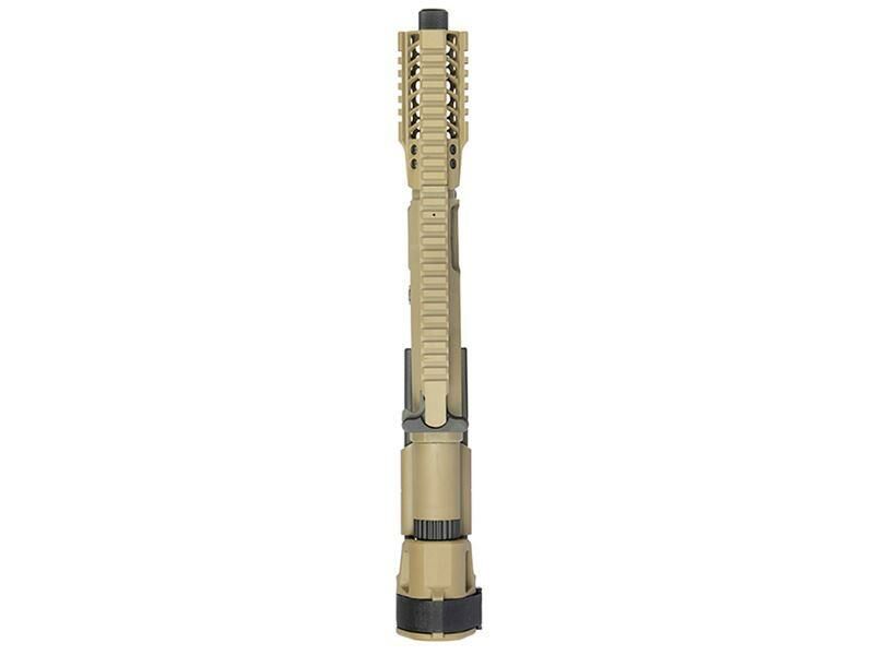 Ares M45X-S AEG with EFCS Gearbox, Retractable Stock and Arm Brace (Tan - AR-085E)