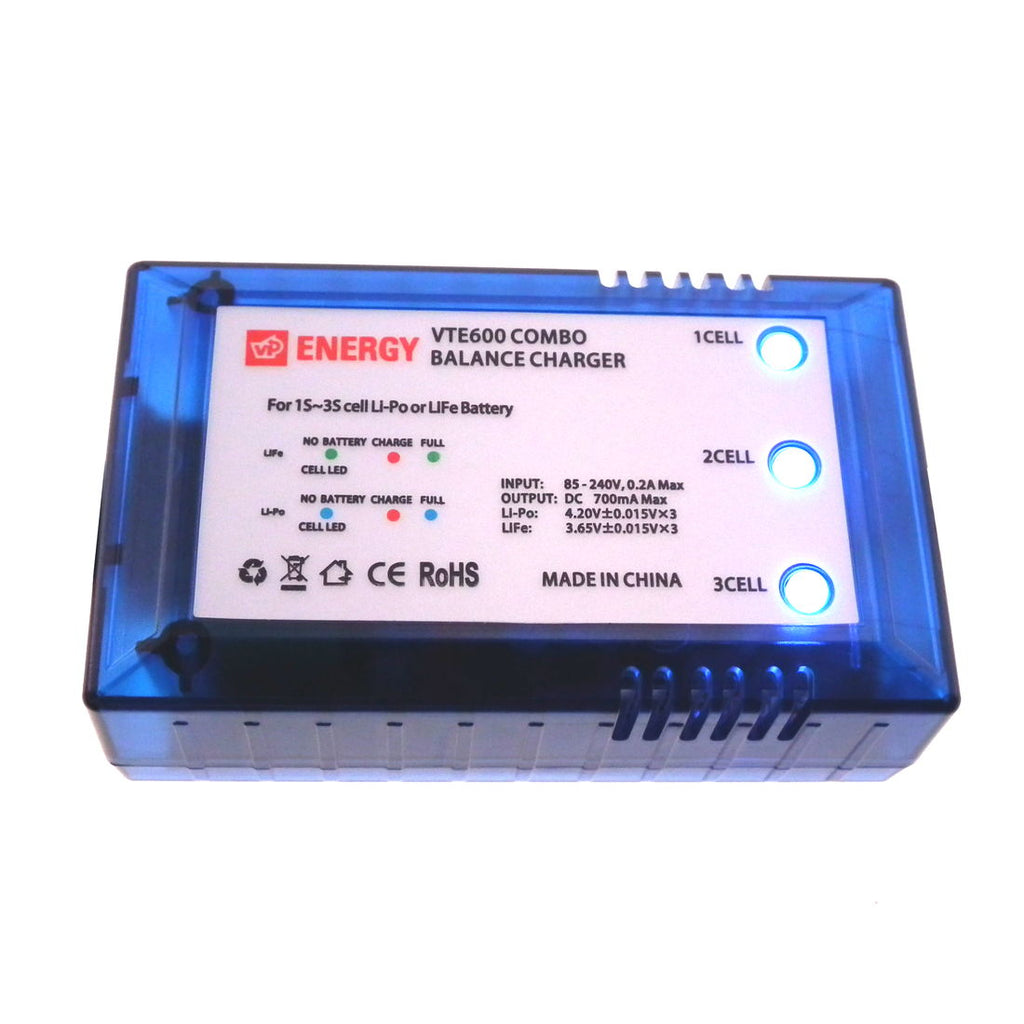 Vapex – 700mA Balance Charger for 1S–3S LiPo & LiFePO4 Batteries