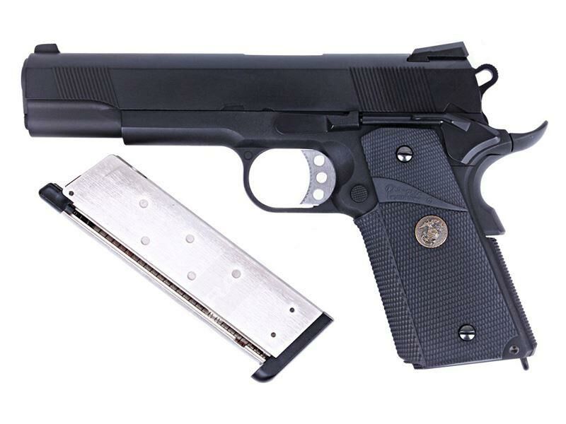WE 1911 MEU Gas Blowback Pistol (Full Metal - Black)
