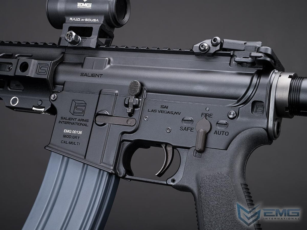 EMG x Cyma SAI GRY 10.5" MWS Gas Blowback Rifle (SAI.1702-LS BK - Black)