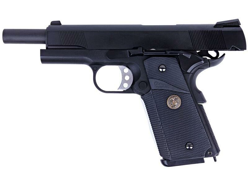 WE 1911 MEU Gas Blowback Pistol (Full Metal - Black)