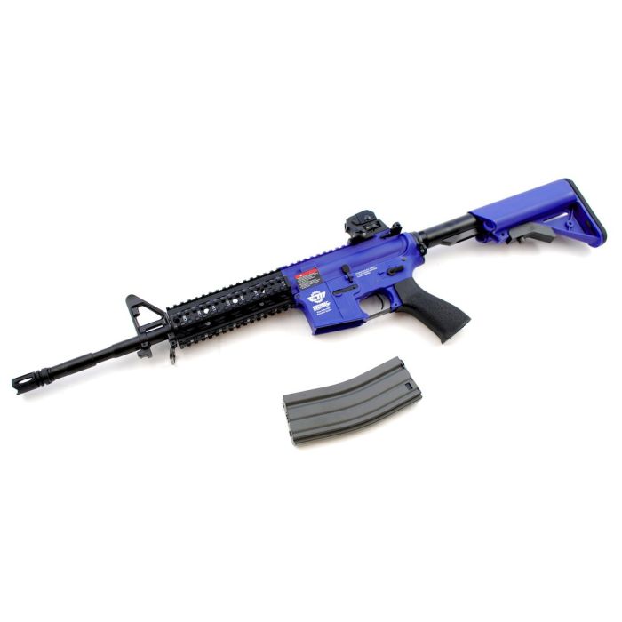 G&G CM16 Raider Dual-Tone Blue AEG – Combat Machine Series
