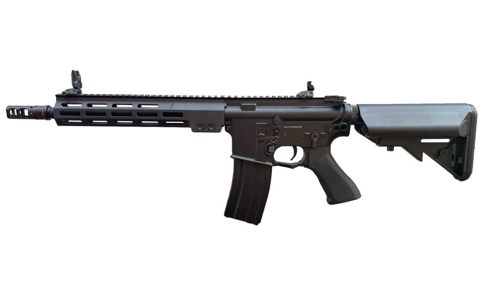 CYMA Platinum M4 10.5 M-LOK AEG (with Built-In Mosfet & Tracer Hop-Up – Black – CM.006R-10.5) (I)