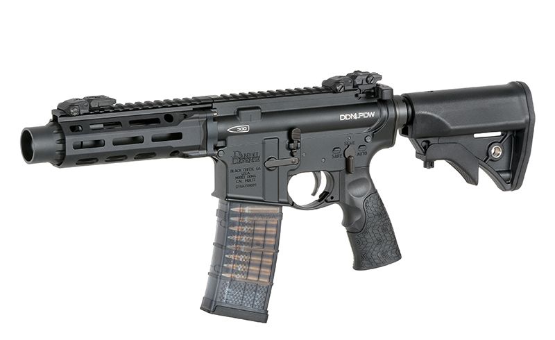 Daniel Defense x EMG DDM4 PDW SBR MWS Gas Blowback Rifle by Cyma (Black)