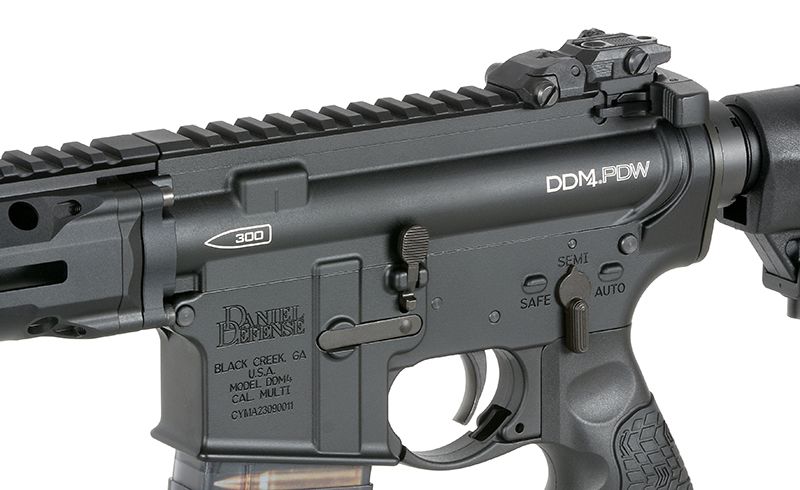 Daniel Defense x EMG DDM4 PDW SBR MWS Gas Blowback Rifle by Cyma (Black)