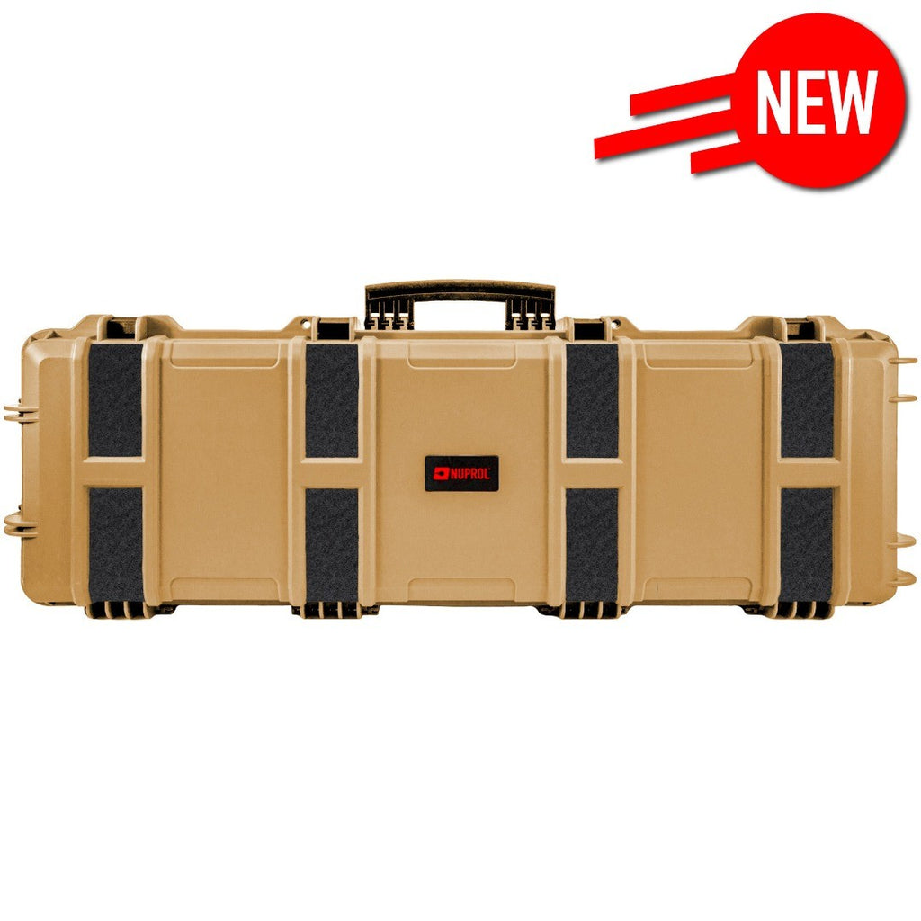 Nuprol Premium Rifle Case Velcro Patch (Large) Wave Foam – Tan (N)