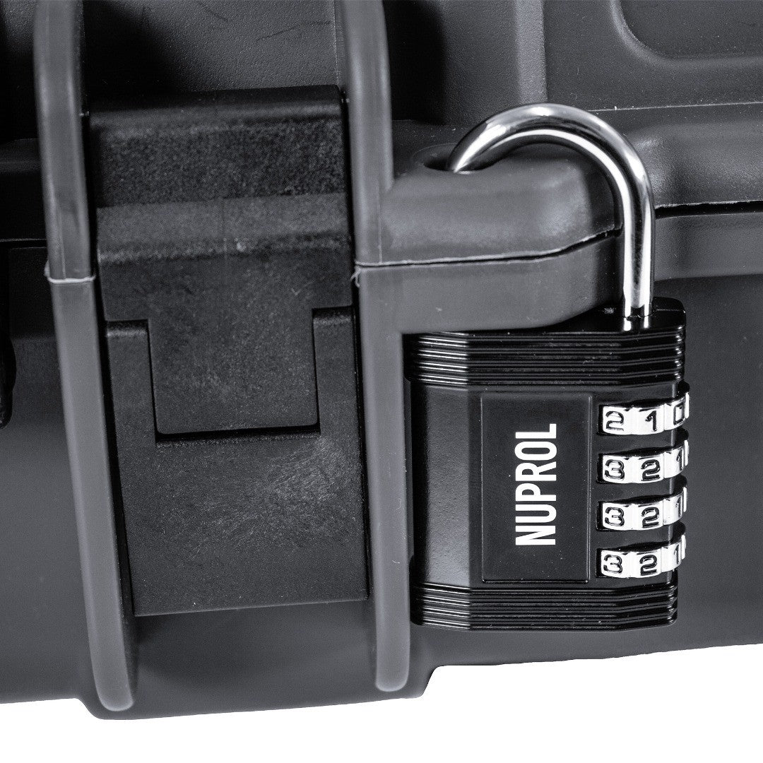 Nuprol Premium Rifle Case Velcro Patch (Large) Wave Foam – Black (N)