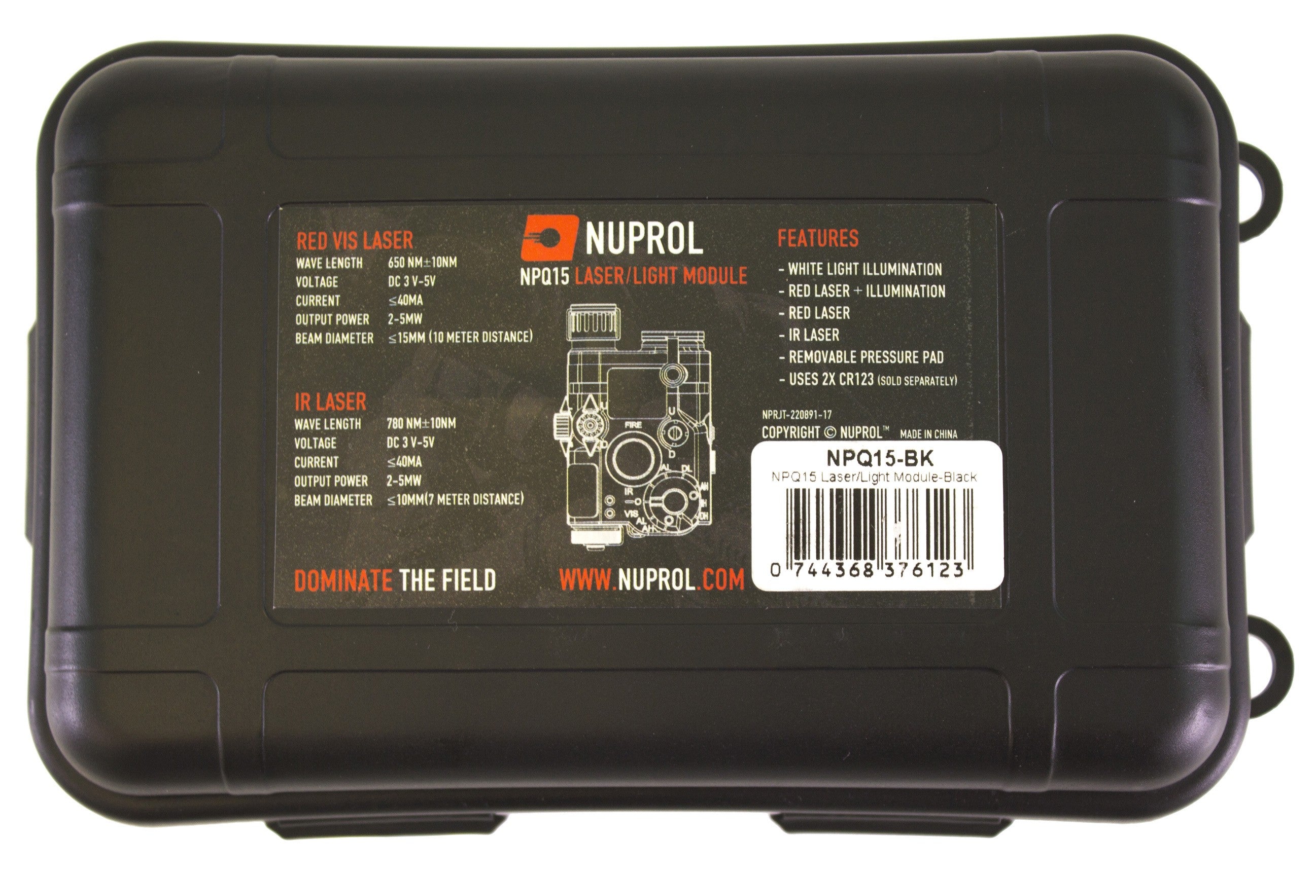 NUPROL NPQ15 Laser & Torch Module (Black) (N)