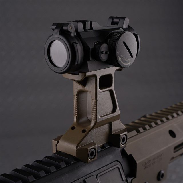 Big Foot Picatinny Riser Mount (A Style) (Tan) (I)