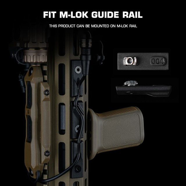 Big Foot – M-LOK Rail Modular Cable Holder (Black) (I)