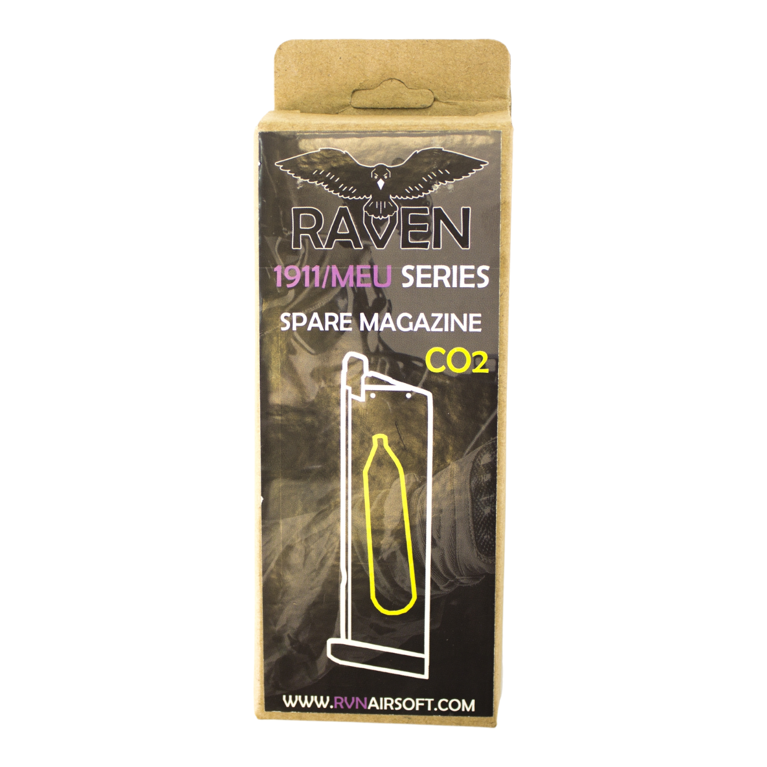 Raven 1911 / MEU Series CO₂ Magazine (Standard 21R) – Black (N)
