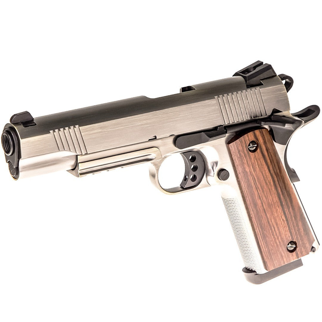 RAVEN 1911/MEU-R Gas Blowback – Brushed Aluminium