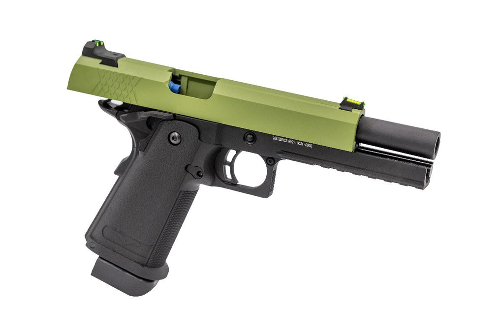 Raven Hi-Capa 5.1 GBB Pistol (Green / Black) (N)