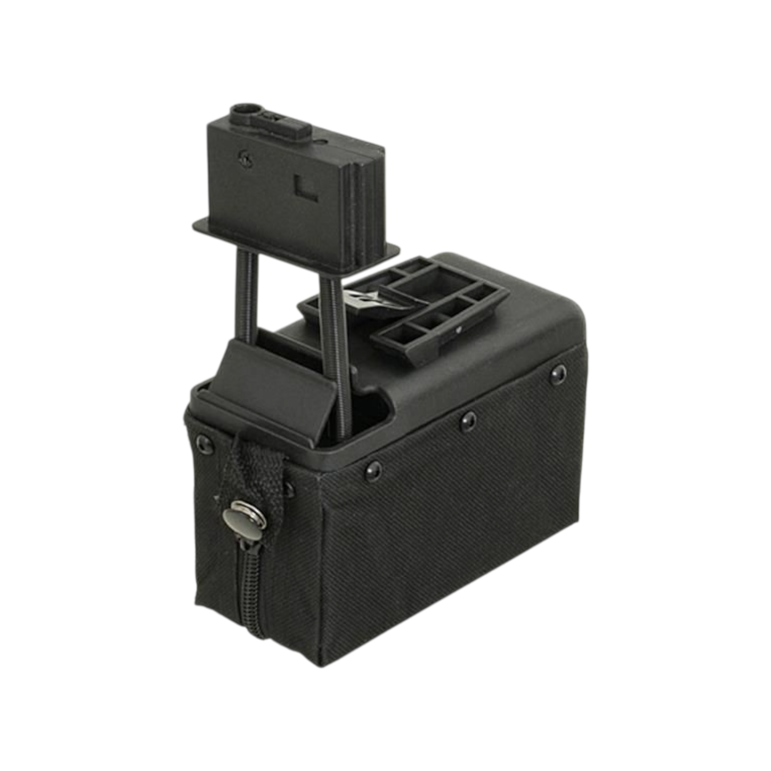 A&K M249/LMG Sound Control Box Magazine (1500 Rounds) (Black) (I)