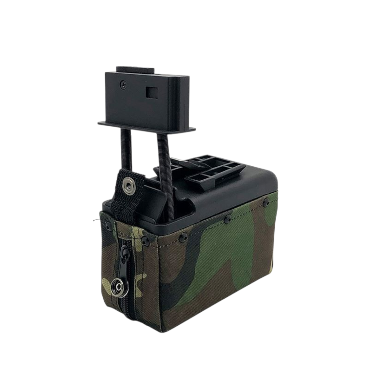 A&K M249/LMG Sound Control Box Magazine (1500 Rounds) (Camo) (I)