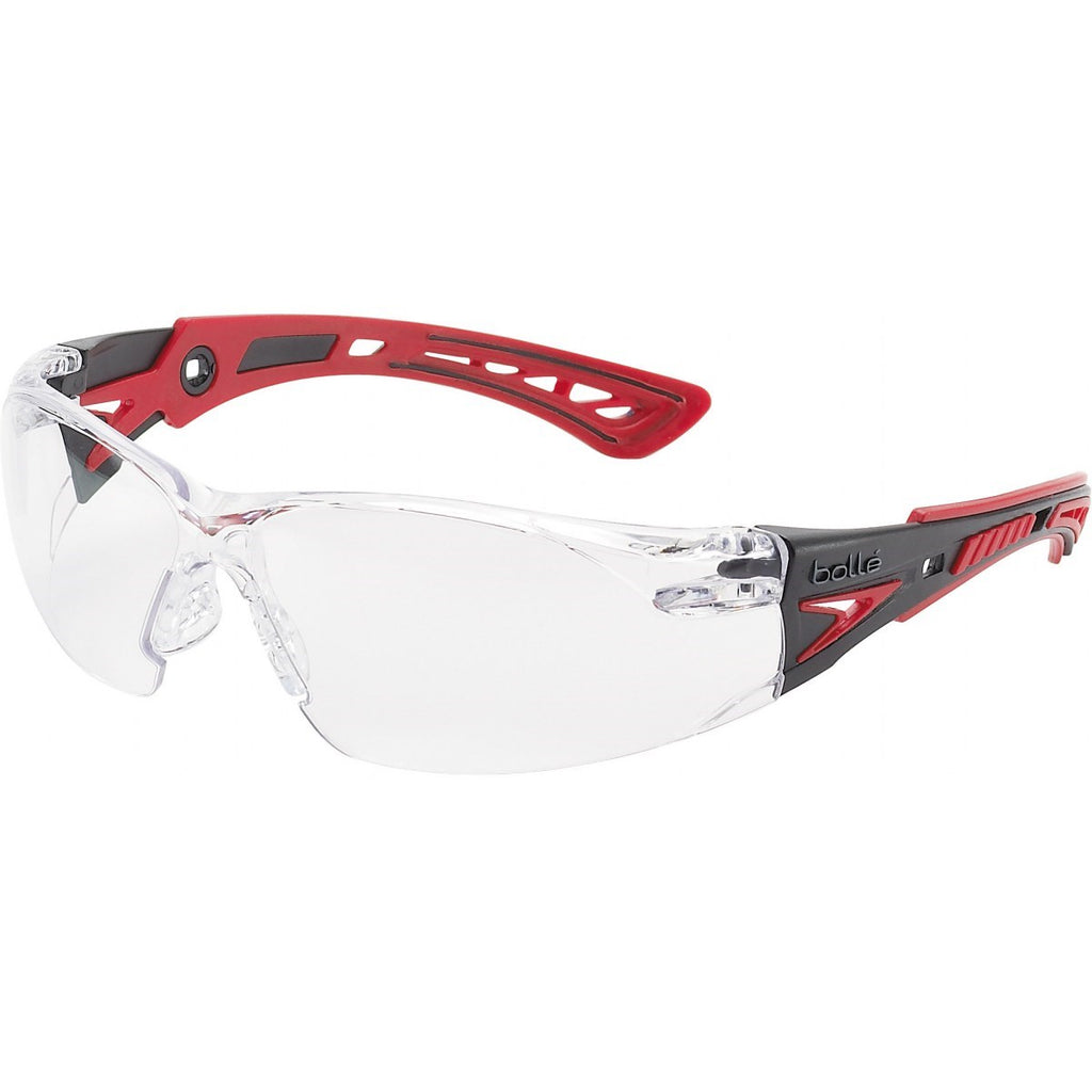 Bollé RUSH+ Safety Glasses – RED