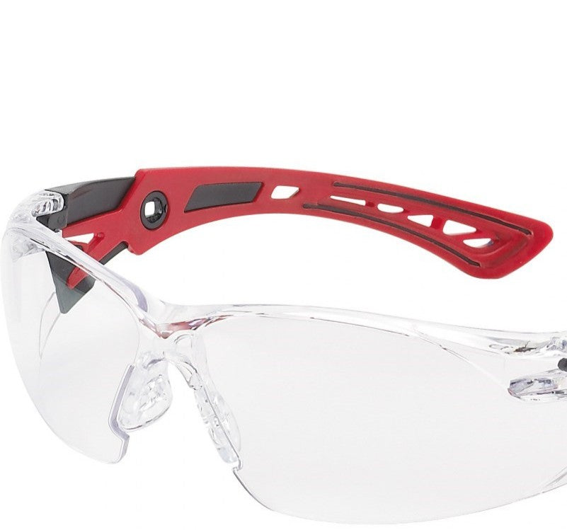 Bollé RUSH+ Safety Glasses – RED