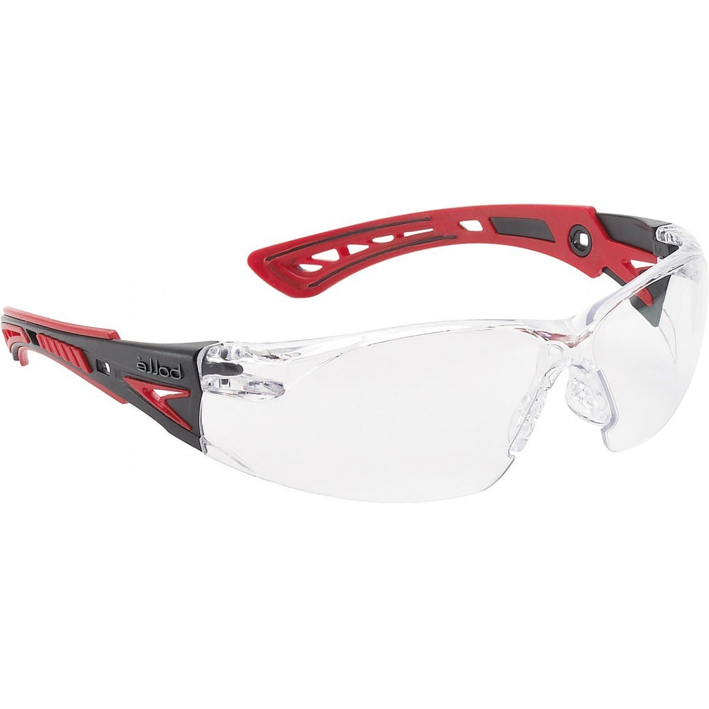 Bollé RUSH+ Safety Glasses – RED