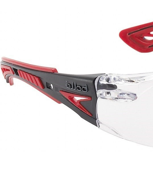 Bollé RUSH+ Safety Glasses – RED
