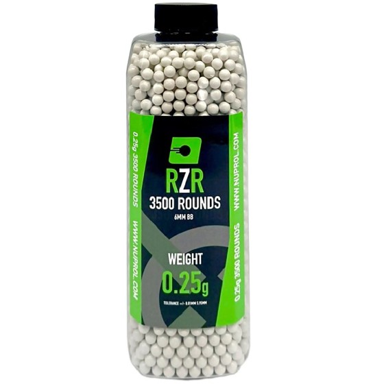 Nuprol RZR 0.25g White – 3500 Round Bottle