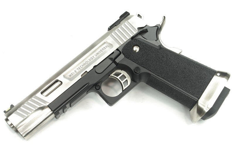 WE Hi-Capa 5.1 TREX Full-Auto GBB Pistol (Silver / Black) (N)