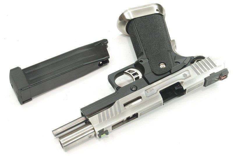WE Hi-Capa 5.1 TREX Full-Auto GBB Pistol (Silver / Black) (N)