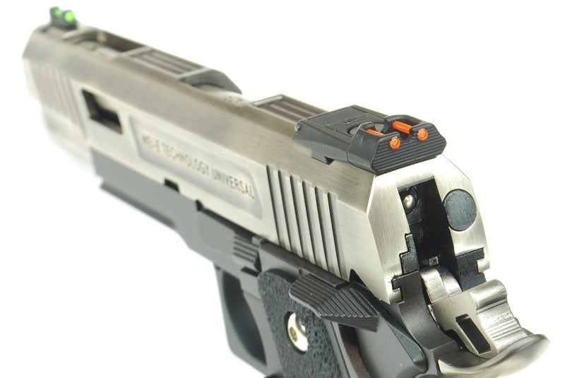 WE Hi-Capa 5.1 TREX Full-Auto GBB Pistol (Silver / Black) (N)
