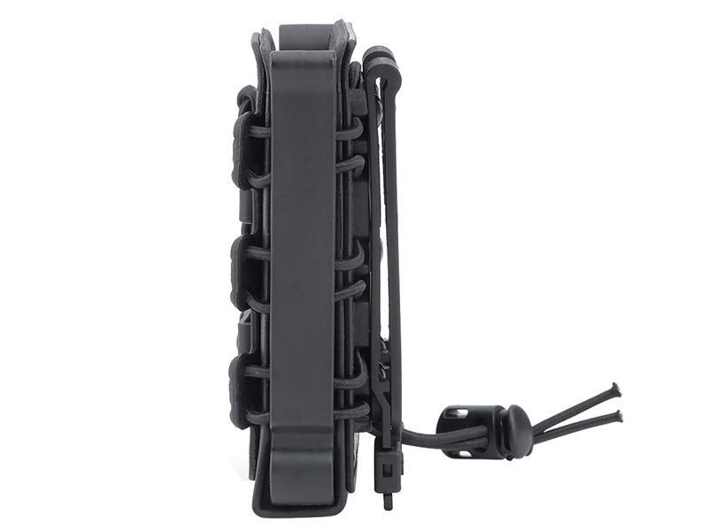 Big Foot M4/AK Fast Magazine Pouch (Polymer – Adjustable Elasticated Retention – Black) (I)