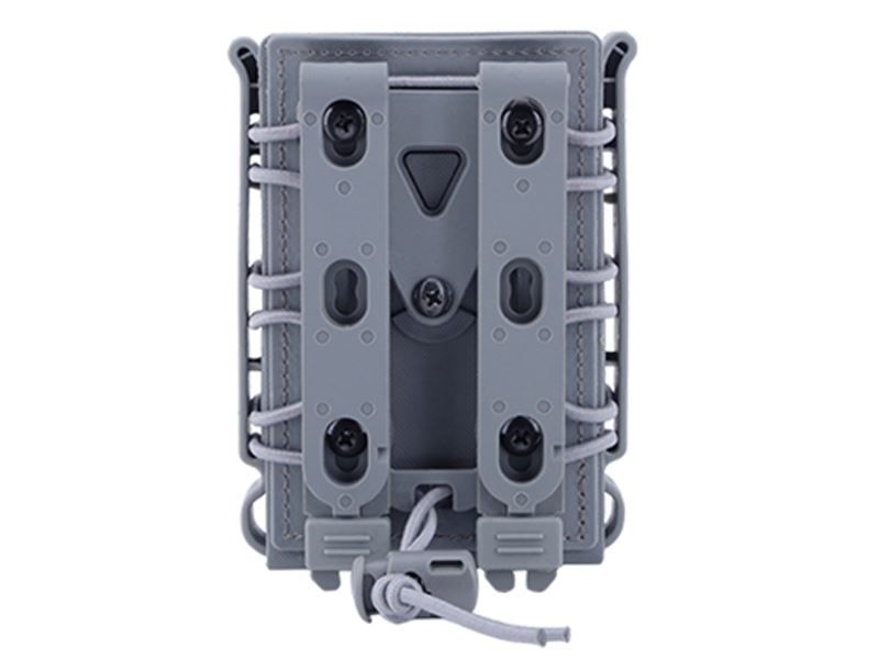 Big Foot M4/AK Fast Magazine Pouch (Polymer – Adjustable Elasticated Retention – Urban Grey) (I)
